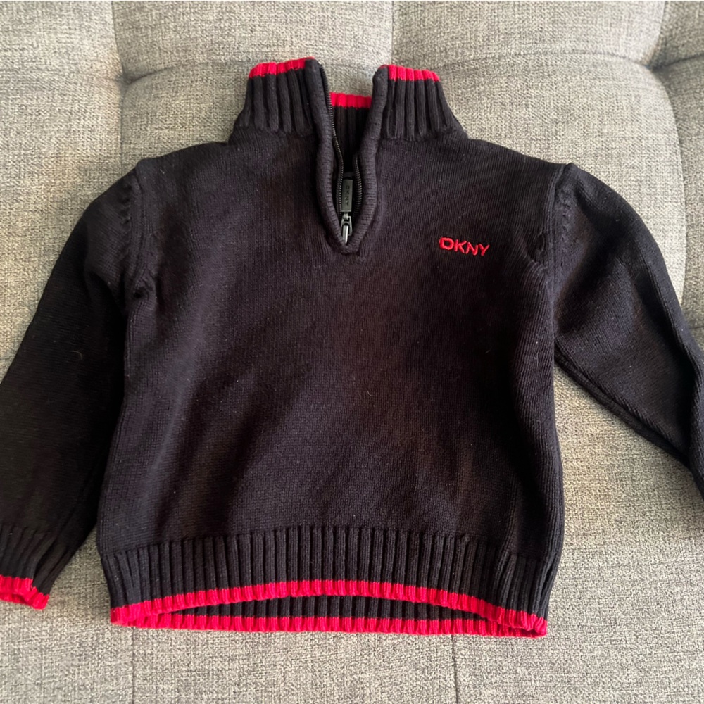 DKNY pullover half-zip sweater